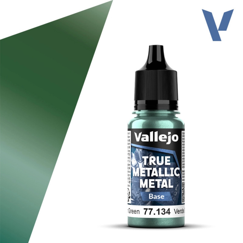 Pack Vert Sombre - 18ml True Metallic Metal - VALLEJO 77.257