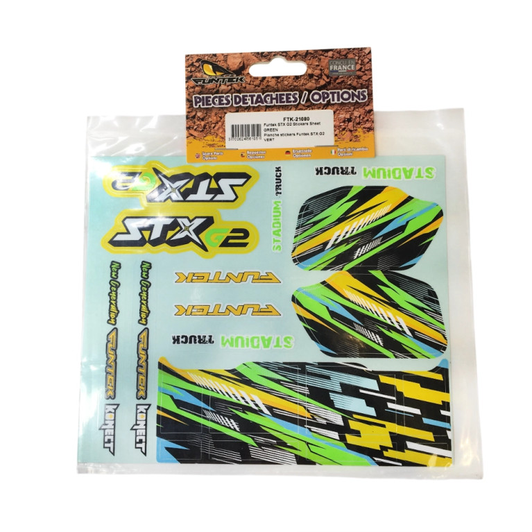 Planche de Stickers STX G2 Vert - FUNTEK FTK-21080