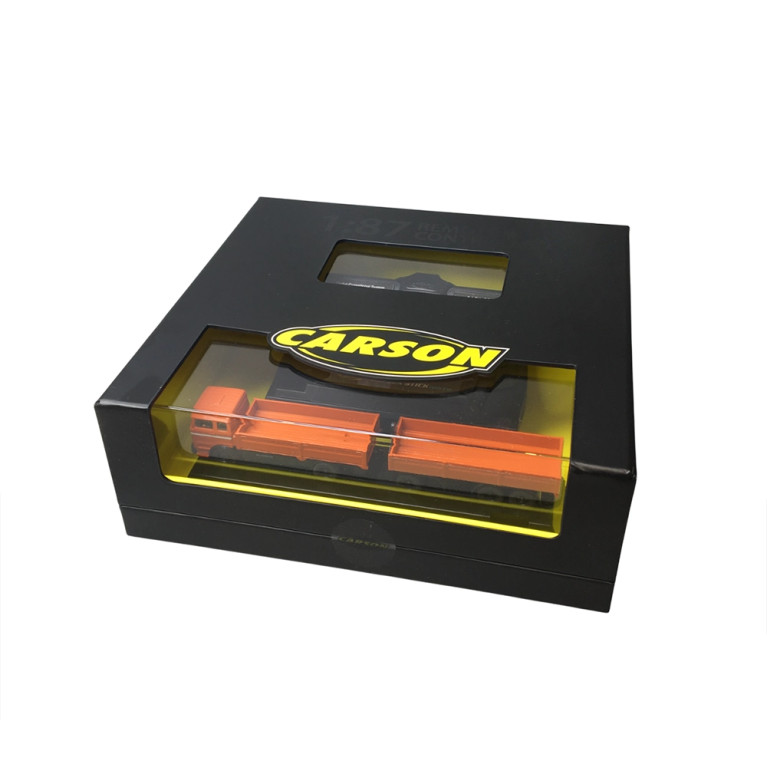 Camion + remorque orange - 1/87 - CARSON 500504159