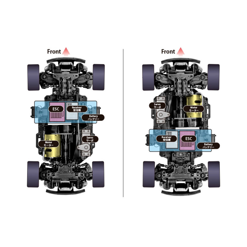 Volkswagen Golf II GTI 16V + carrosserie pré-peinte - TAMIYA 47516