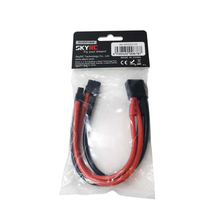 Câble de charge parallèle XT60 vers XT90 - 60A - SKYRC SK-600023-22