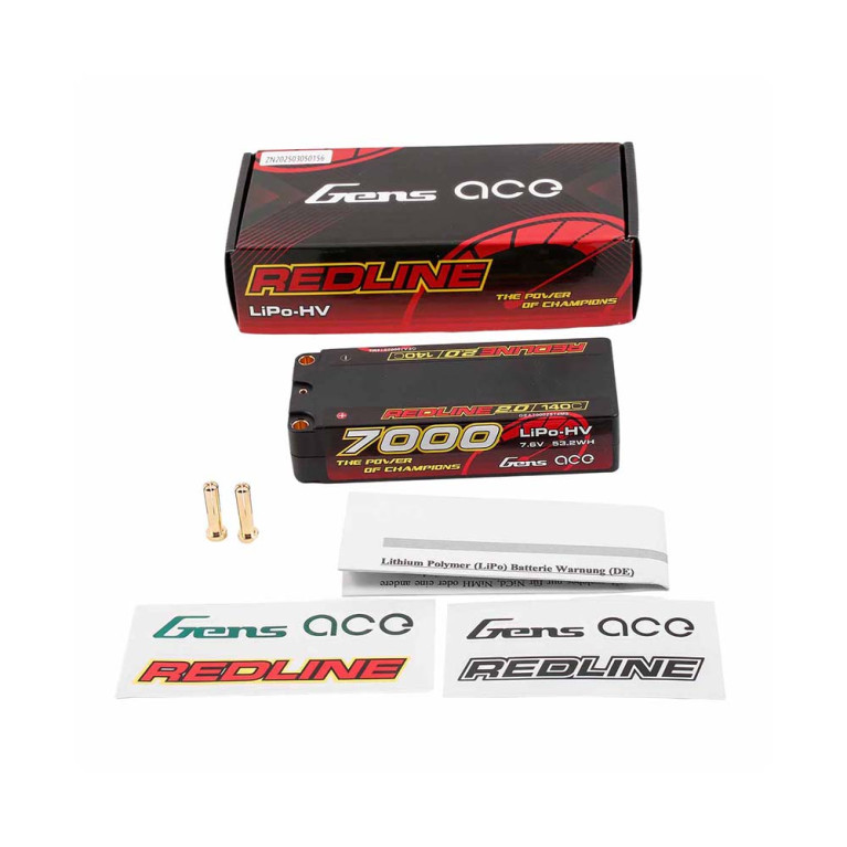 Accu LiPo-HV Redline 7.6V 7000 mAh - GENS ACE GEA70002S14M5