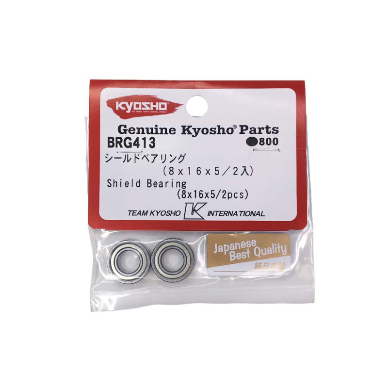 2 Roulement à billes - 8x16x5.0mm - KYOSHO BRG413