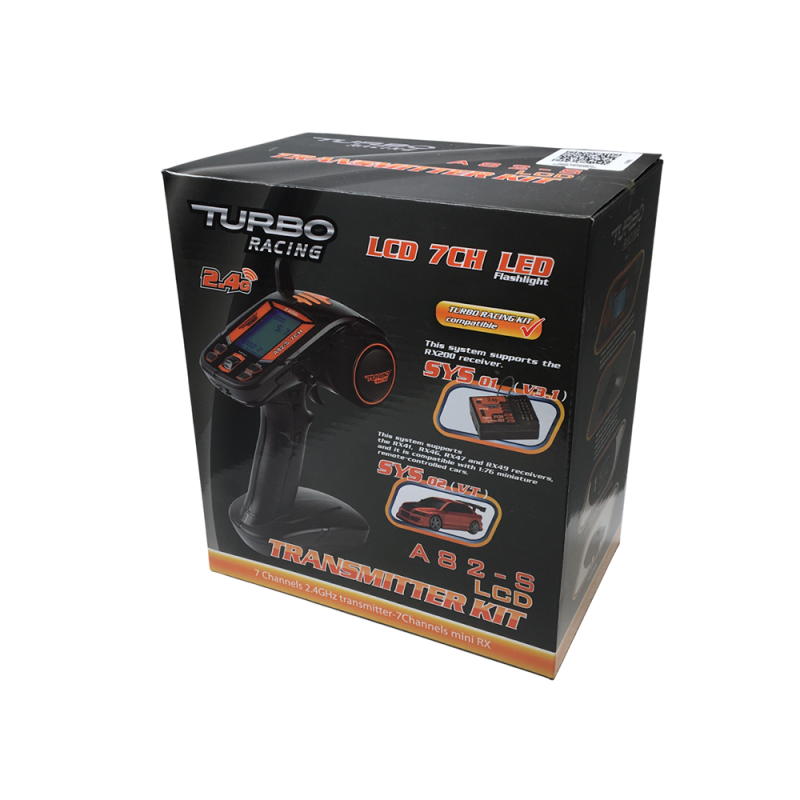 Radio à volant 7 voies + 1 récepteur - TURBO RACING A82-S