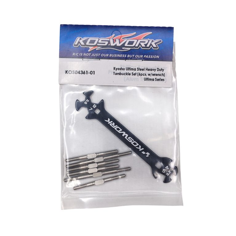 6 Biellettes robustes en acier + clé - KOSWORK KOS04361-01