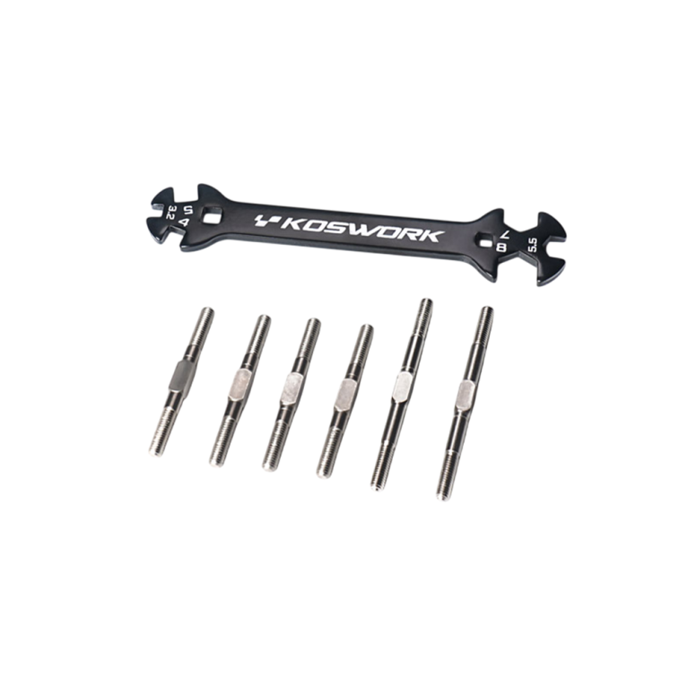 6 Biellettes robustes en acier + clé - KOSWORK KOS04405