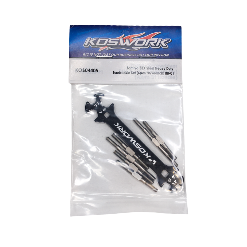 6 Biellettes robustes en acier + clé - KOSWORK KOS04405