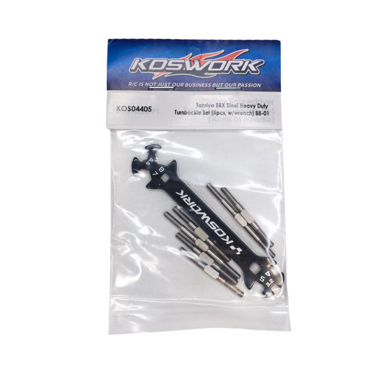 6 Biellettes robustes en acier + clé - KOSWORK KOS04405