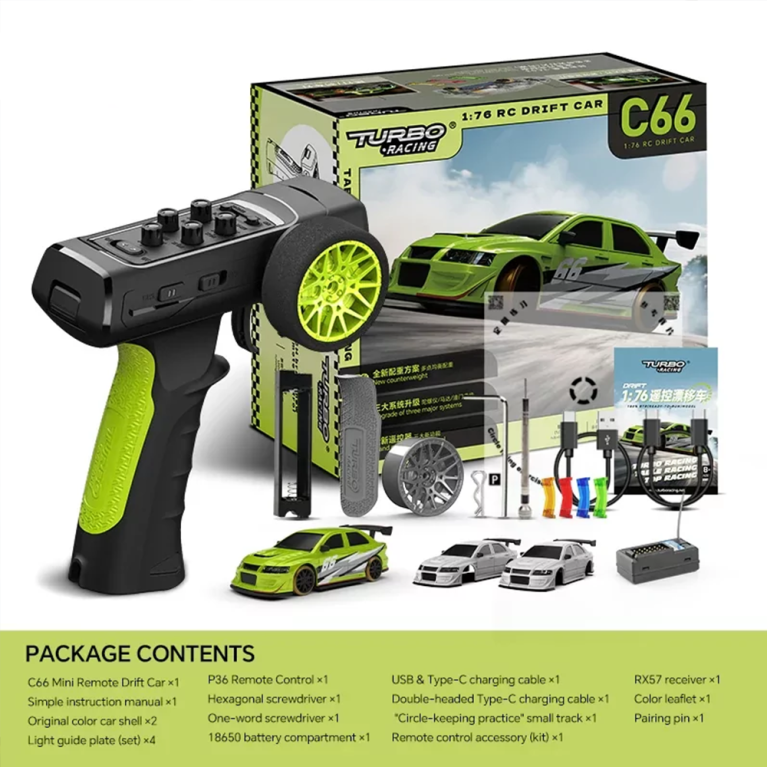 Micro Drift ''C-66'' 1/76 Vert - TURBO RACING TB-C66