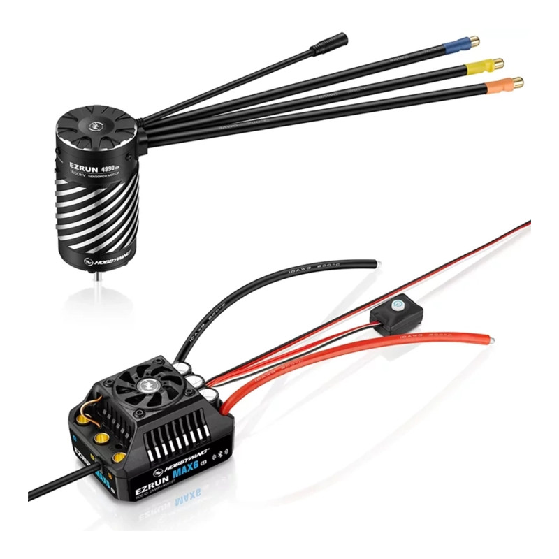 Combo EzRun MAX6 G2 + moteur 4990SD G2 1650Kv - HOBBYWING 38010803