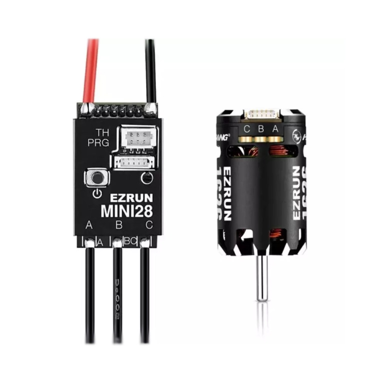 Combo Ezrun Mini28 + moteur 1626SD 5000Kv - HOBBYWING 38020367