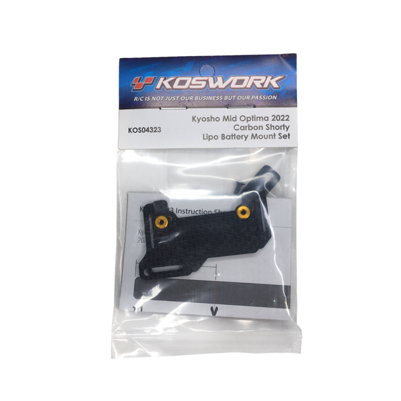 Support de batterie Shorty en carbone - KOSWORK KOS04323