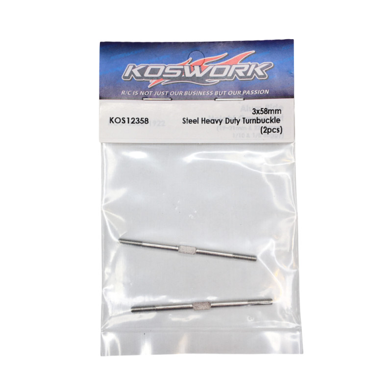2 Biellettes en acier - 3x58mm - KOSWORK KOS12358