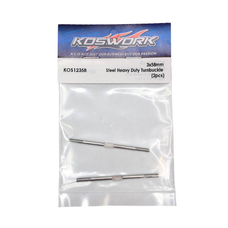 2 Biellettes en acier - 3x58mm - KOSWORK KOS12358