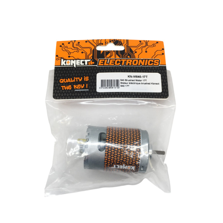 Moteur électrique Brushed 540 17T - KONECT KN-M540-17T