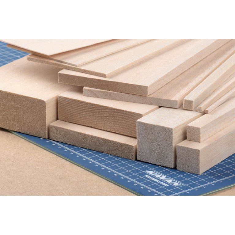 Planche de bois Balsa 3 x 100 mm - KAVAN KAV60.141103