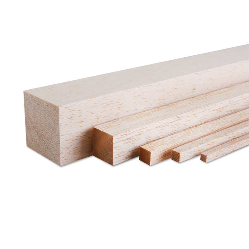 Profilé carré en bois de Balsa - 8x8mm - KAVAN KAV60.1310808