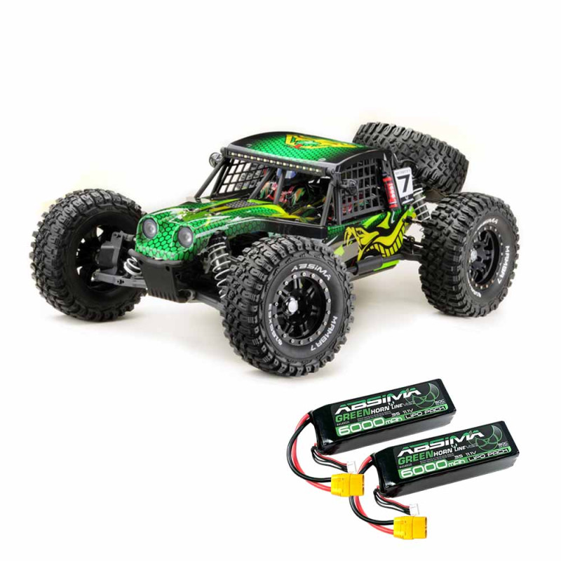 Rock Racer "Mamba 7" 6S RTR + 2 batteries - Vert - ABSIMA 17001