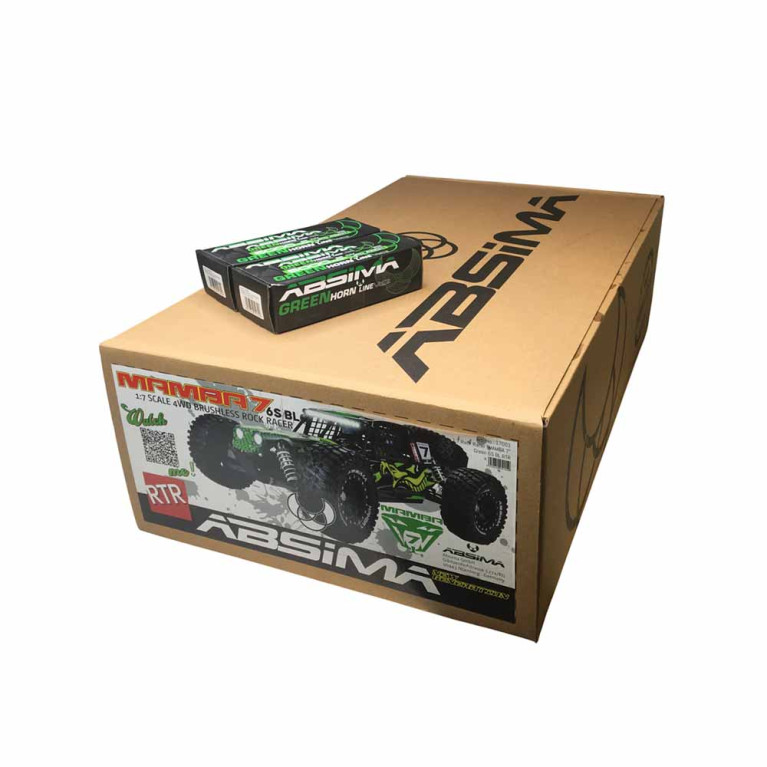 Rock Racer "Mamba 7" 6S RTR + 2 batteries - Vert - ABSIMA 17001