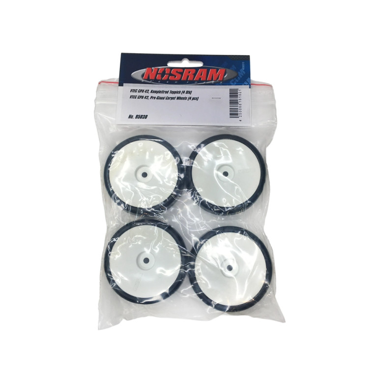 4 Roues VTEC CPX-V2 Carpet - pré-collés - NOSRAM 95030
