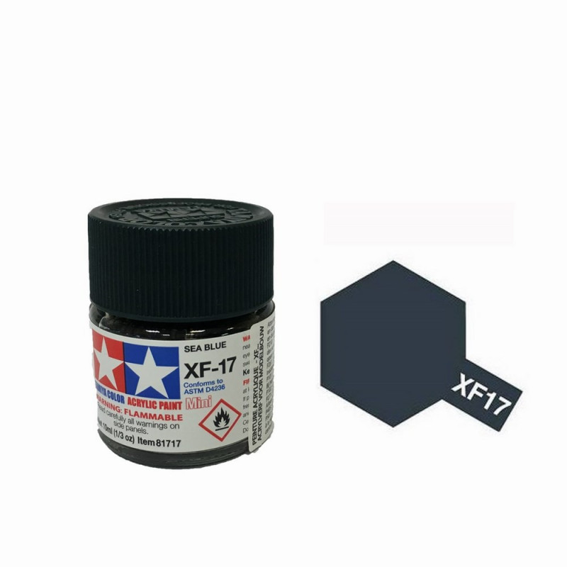 Bleu Mer foncé pot de 10ml-TAMIYA XF17