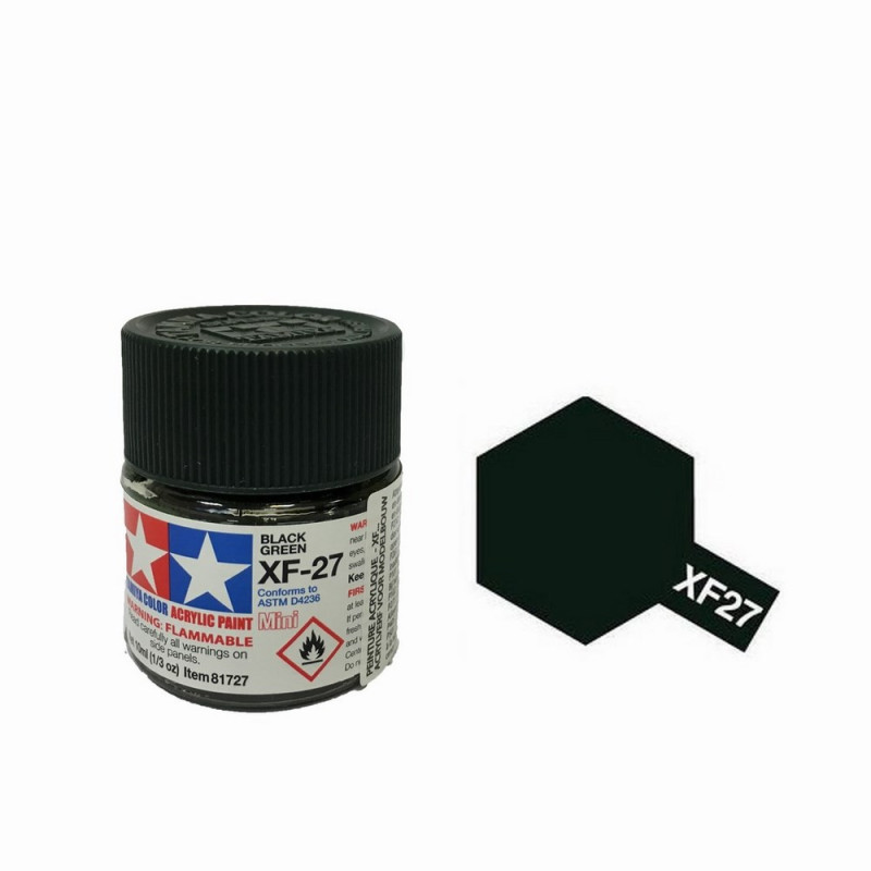 Vert Noir mat pot de 10ml-TAMIYA XF27