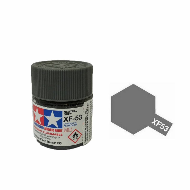 Gris Neutre mat pot de 10ml-TAMIYA XF53