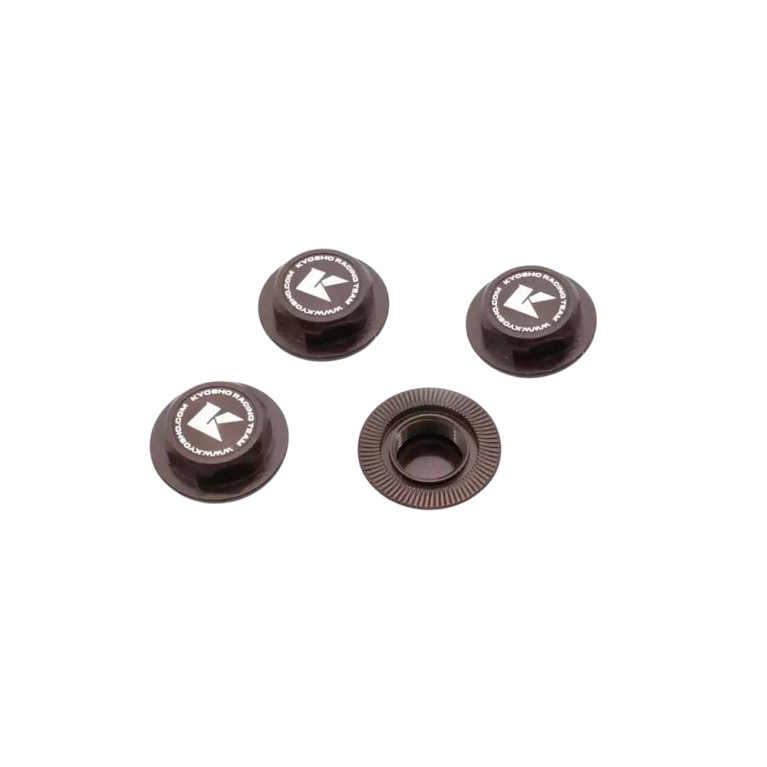 Écrous de roues dentelés  - Gris Anthracite - KYOSHO IFW649GM