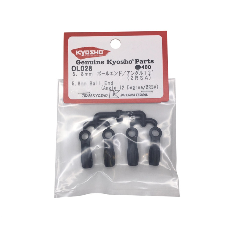 Chapes sphérique de 5.8mm 12° - KYOSHO OL028