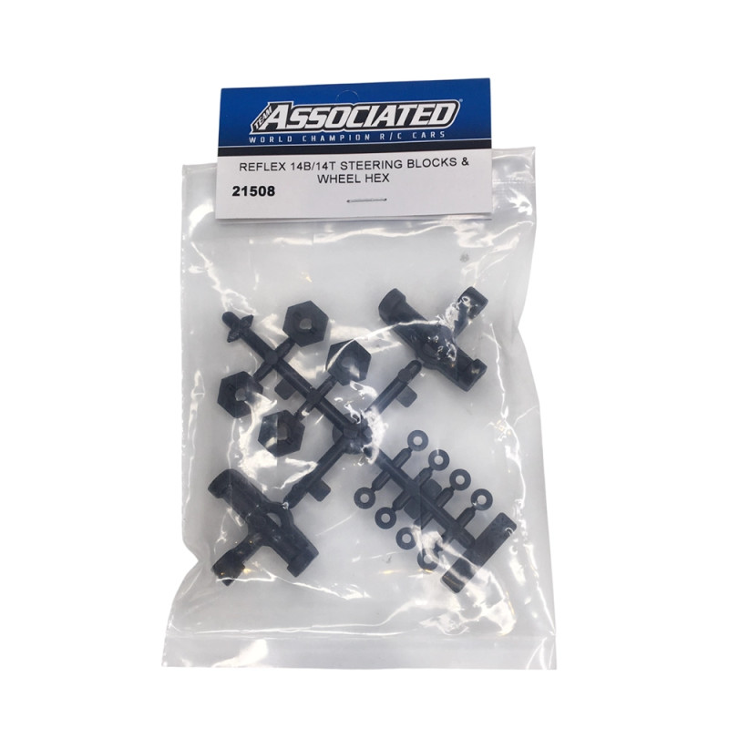 Fusée et hexagone de roue - Reflex 14B/T - TEAM ASSOCIATED 21508