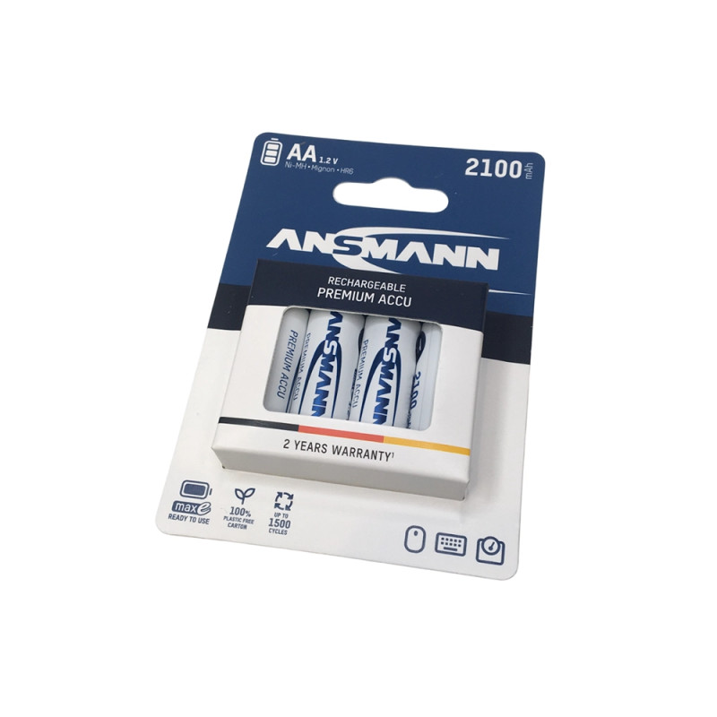 4 Piles AA Rechargeable Alkaline  - 1.2V - ANSMANN 5035052
