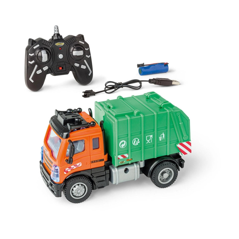 Carson 500907648 Chargeuse Sur Pneus Volvo 1:16 RC 2,4G - 100% RTR Avec Sons Et Lumières - Jaune