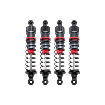 Kit 4 amortisseurs en alu 85mm + kit 3 ressorts (H/M/S) - HOBBYTECH HTR-572085