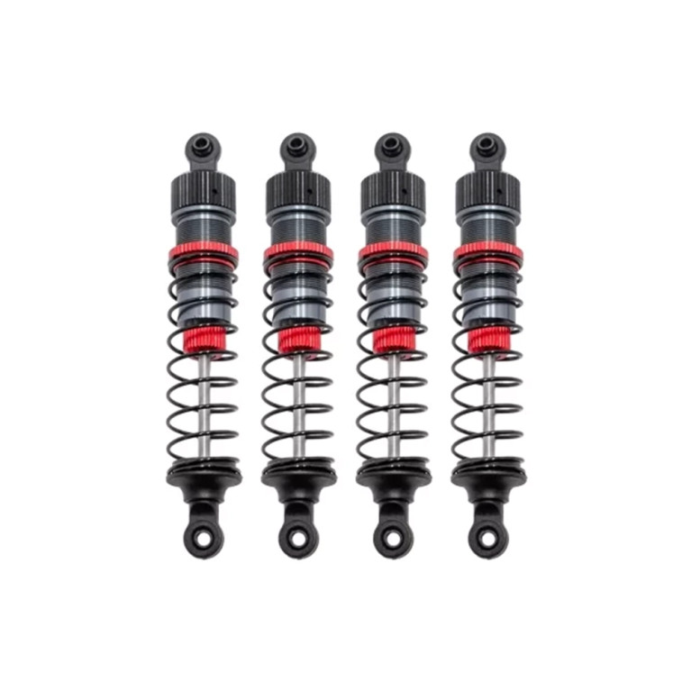 Kit 4 amortisseurs en alu 85mm + kit 3 ressorts (H/M/S) - HOBBYTECH HTR-572085