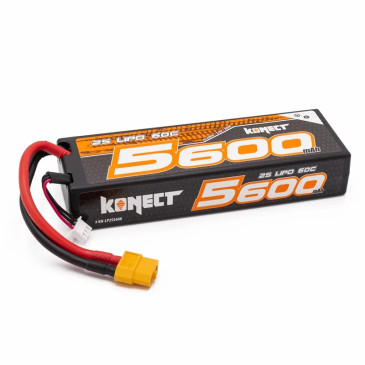 Batterie / Accu - Lipo 5600mah 7.4V Slim Pack Dean - KONECT KNLP2S5600