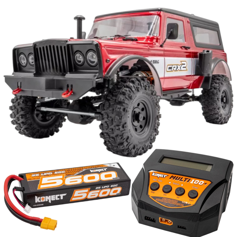 Crawler CRX2, rouge, 4WD, version RTR - HOBBYTECH 1.CRX2.RTR