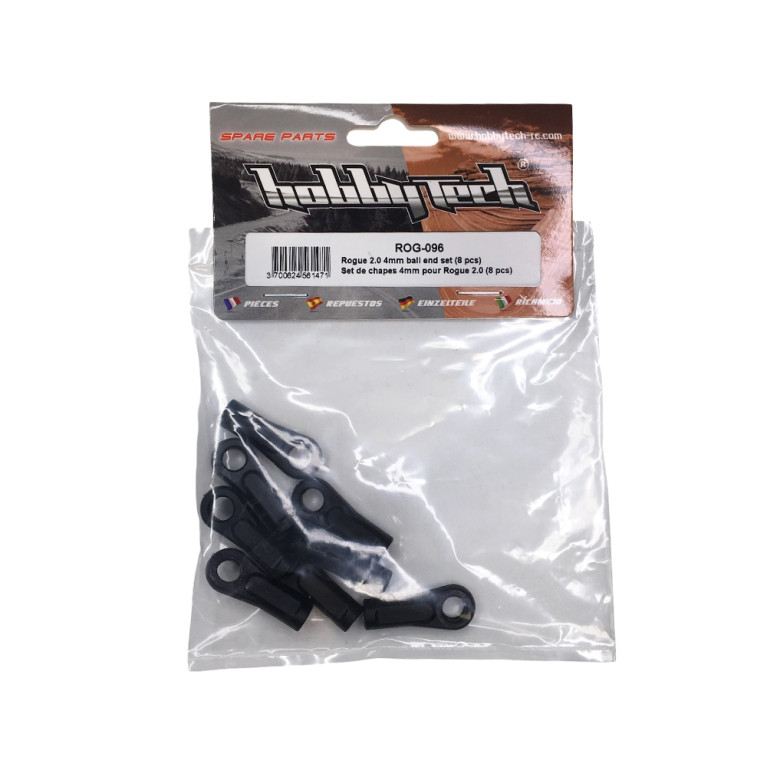 Set de chapes de 4mm - ROGUE Buggy 2.0 - HOBBYTECH ROG-096