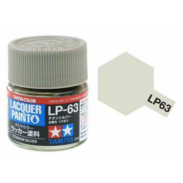 Argent Titane pot de 10ml - Lacquer Paint - TAMIYA LP63