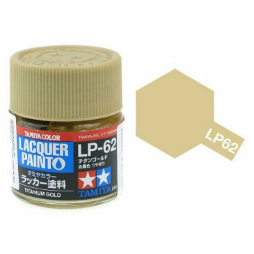 Or Titane pot de 10ml - Lacquer Paint - TAMIYA LP62