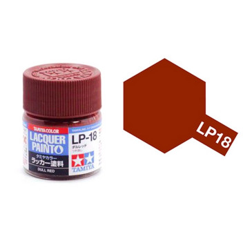 Rouge Terne mat pot de 10ml - Lacquer Paint - TAMIYA LP18