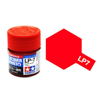 Rouge pur brillant pot de 10ml - Lacquer Paint - TAMIYA LP7