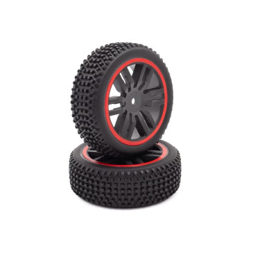 Roues avant x2 - SBX Rouge - FUNTEK FTK-21103