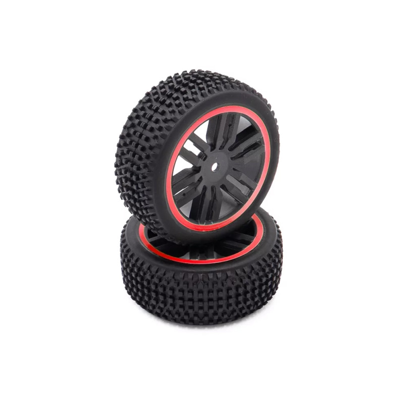 Roues arrières x2 - SBX Rouge - FUNTEK FTK-21110