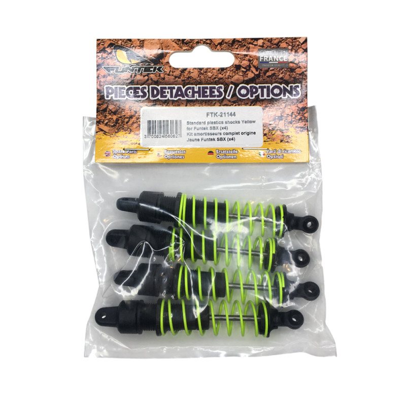 Kit amortisseurs complet - SBX Jaune - FUNTEK FTK-21144