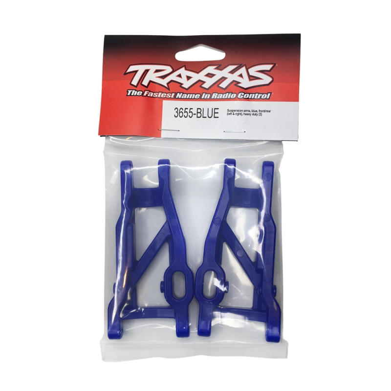 Triangles de suspension renforcés - Bleu - TRAXXAS 3655-BLUE