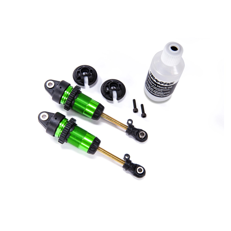 Amortisseurs Longs GTR Aluminium - Vert - TRAXXAS 7461G