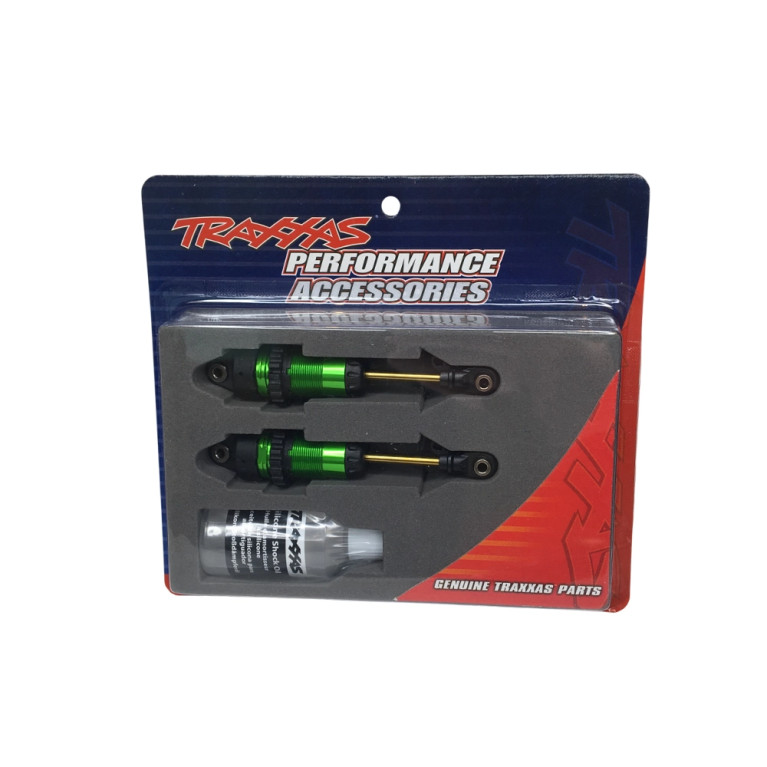 Amortisseurs Longs GTR Aluminium - Vert - TRAXXAS 7461G