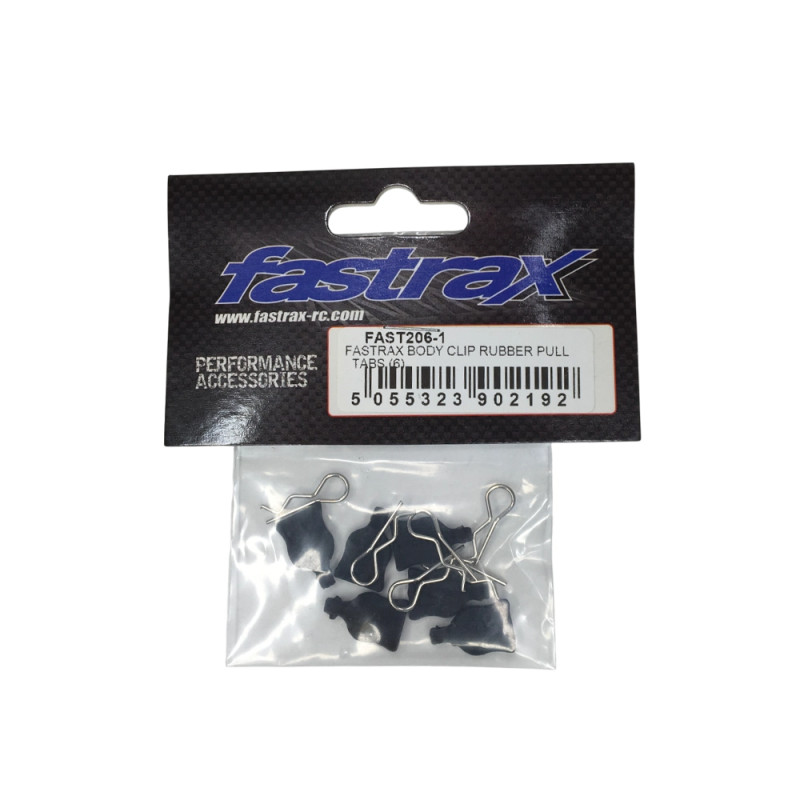 Clips de carrosserie + languette - Chromé - FASTRAX FAST206-1