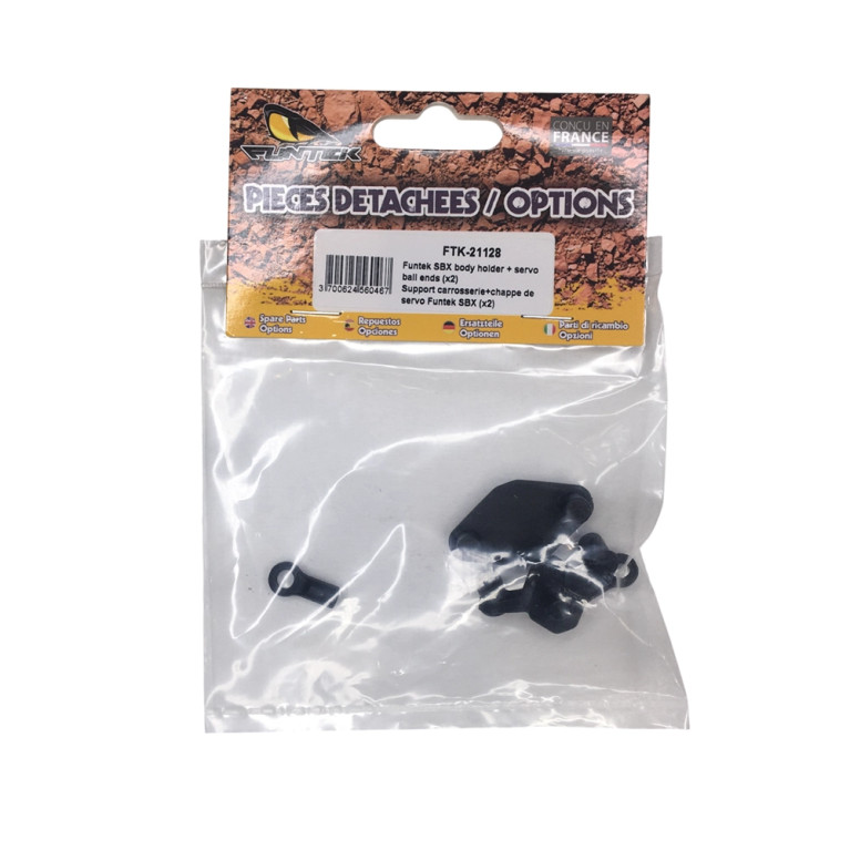 Support carrosserie + chappe de servo - SBX - FUNTEK FTK-21128
