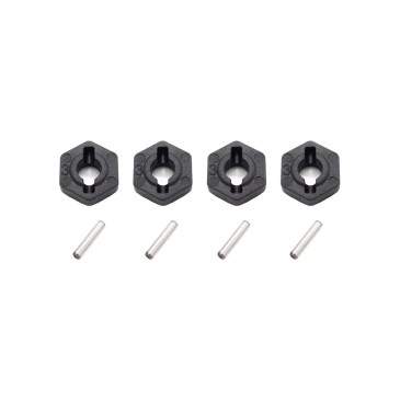 4 Hexagones de roues + goupilles - SBX - FUNTEK FTK-21101